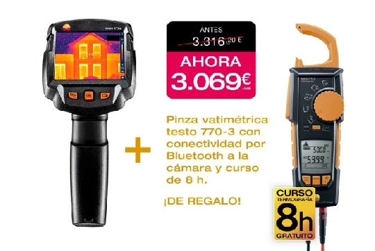 Producto Cámara termográfica testo 872s -  320 x 240 píxeles, App. láser